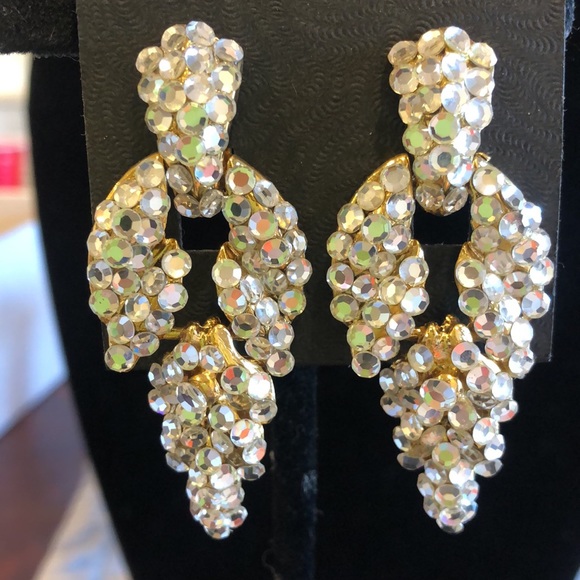 Stunning Crystal Vintage Earrings-Boutique - Picture 3 of 4